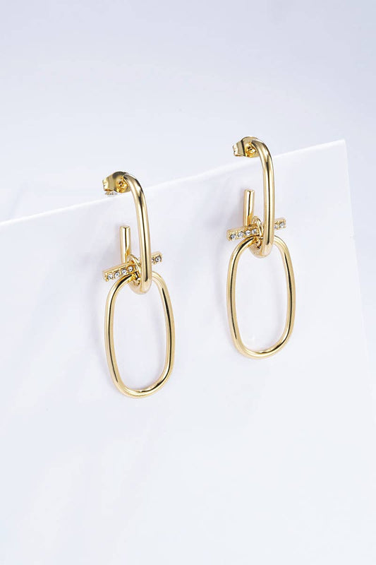 Boucles d'oreilles en acier inoxydable 124RX80
