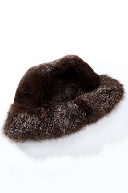 MJ216SD faux fur bucket hat