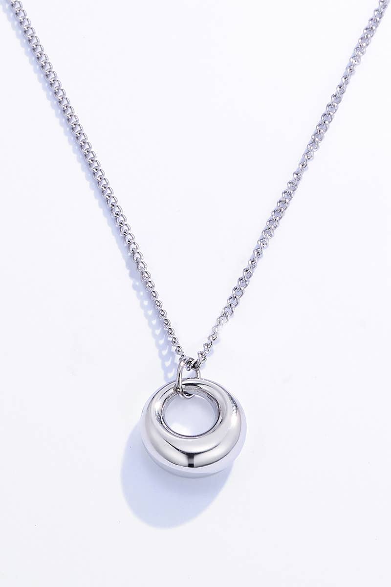 Thin stainless steel necklace 224DY11