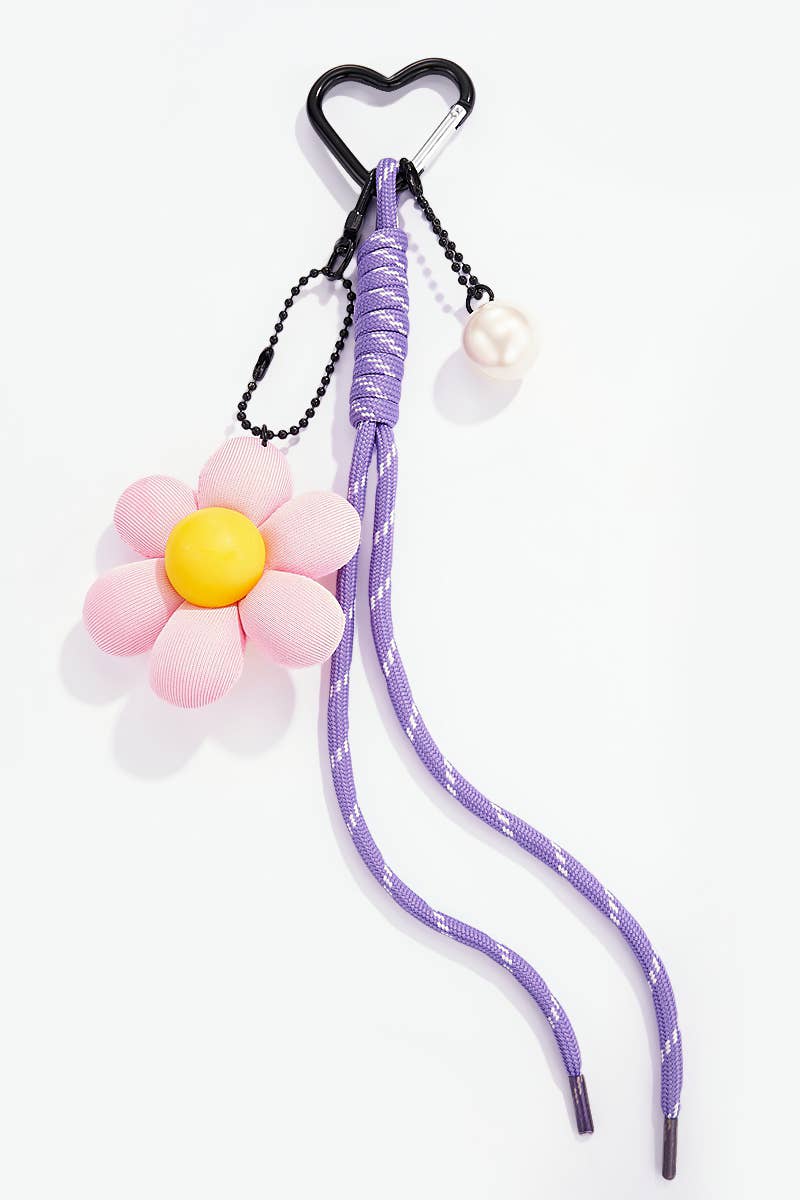Bag charm and keychain Flower PC27