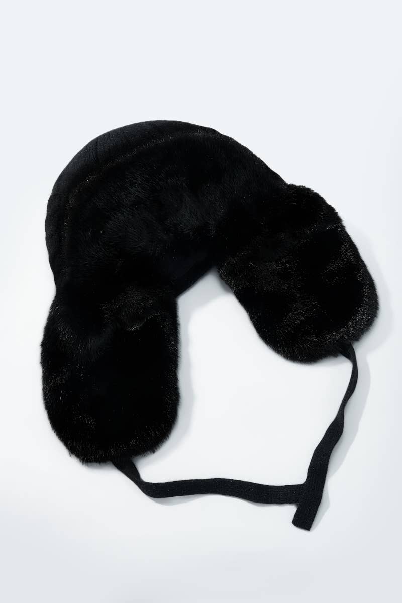 MJ218SD wool ear-flap beanie