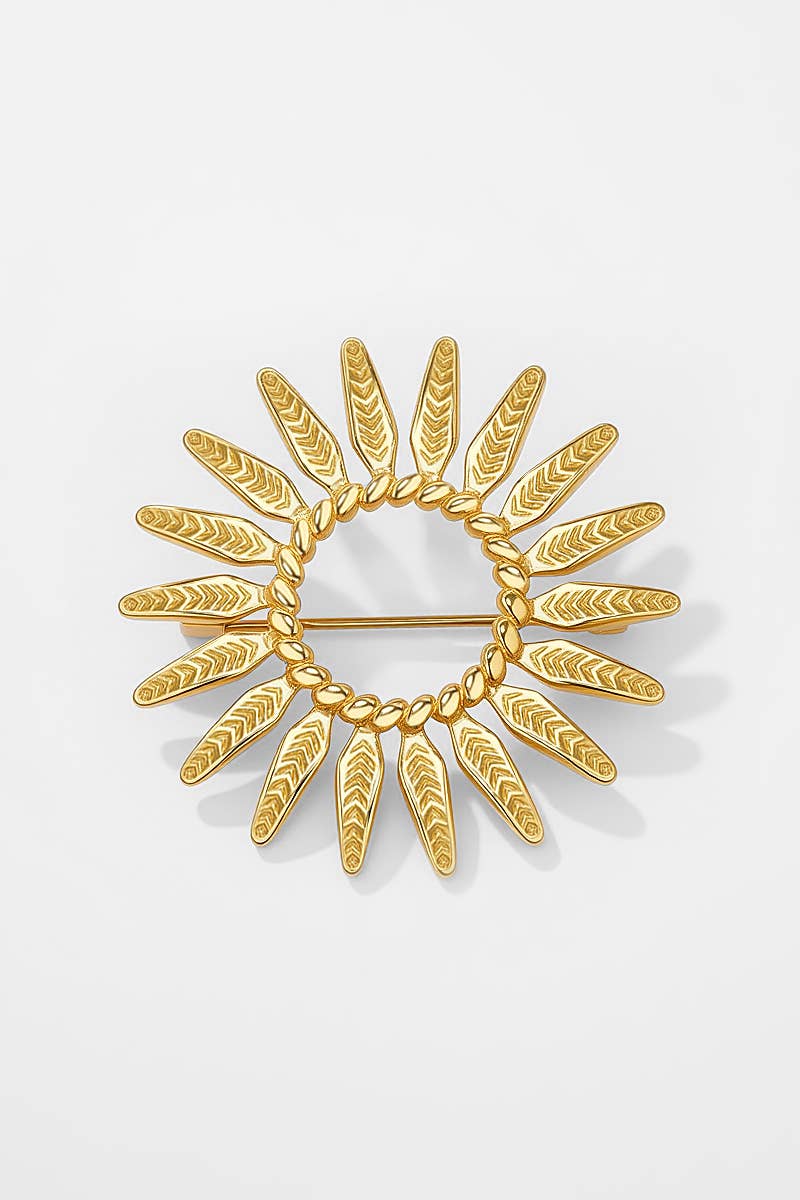 Stainless steel brooch BHYRX105
