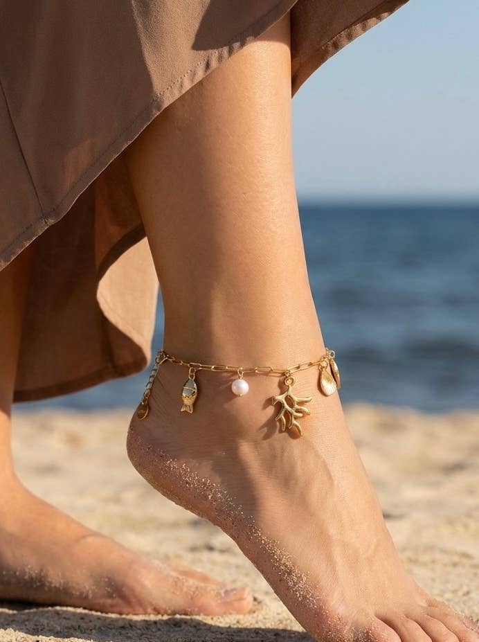 Stainless steel anklet 624RX36