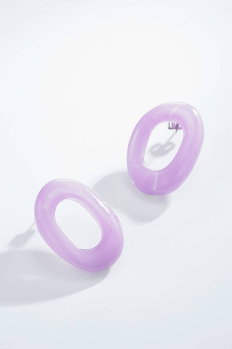 Boucles d'oreilles en acier inoxydable 124CP11
