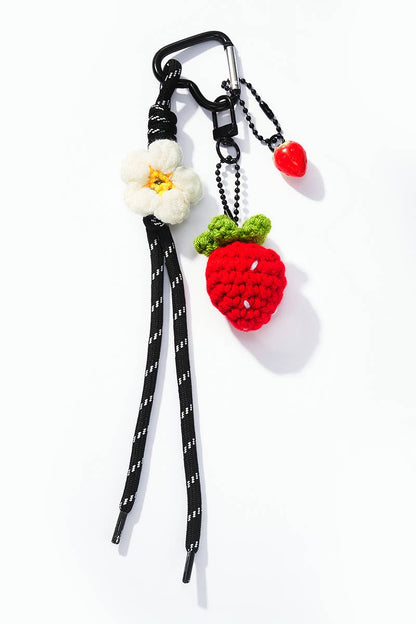 Strawberry bag charm and keychain PC40