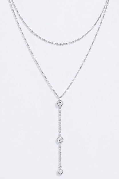 Y-drop stainless steel necklace 224AQ25