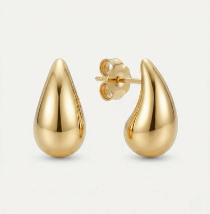 Boucles d'oreilles gouttes d'eau en acier inoxydable 124AQ81