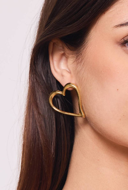 Stainless steel earrings 124AQ404