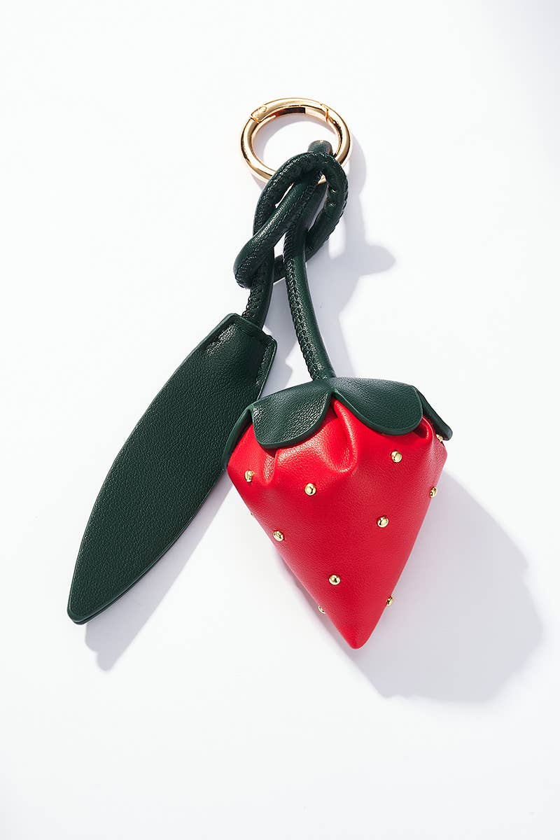 Grigri de sac et porte-clé Fraise PC35