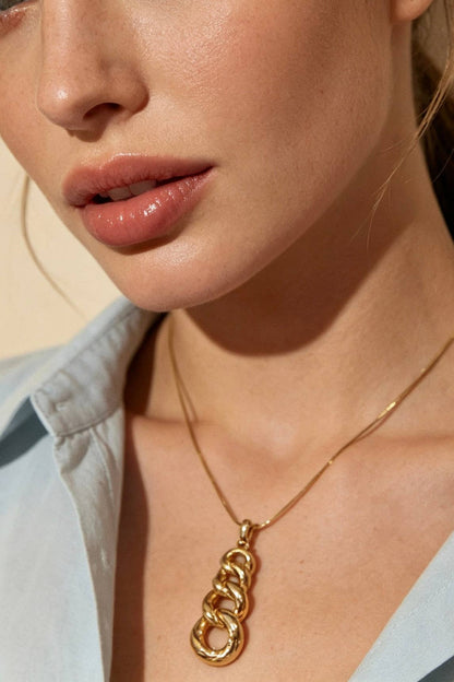 Collier chaîne en acier inoxydable 224AQ355