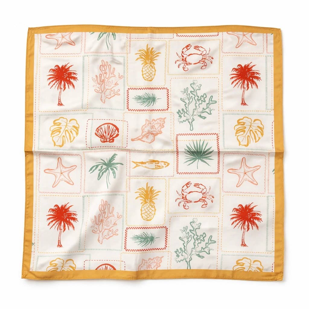 Patterned scarf 65 X 65 CM FL324DF