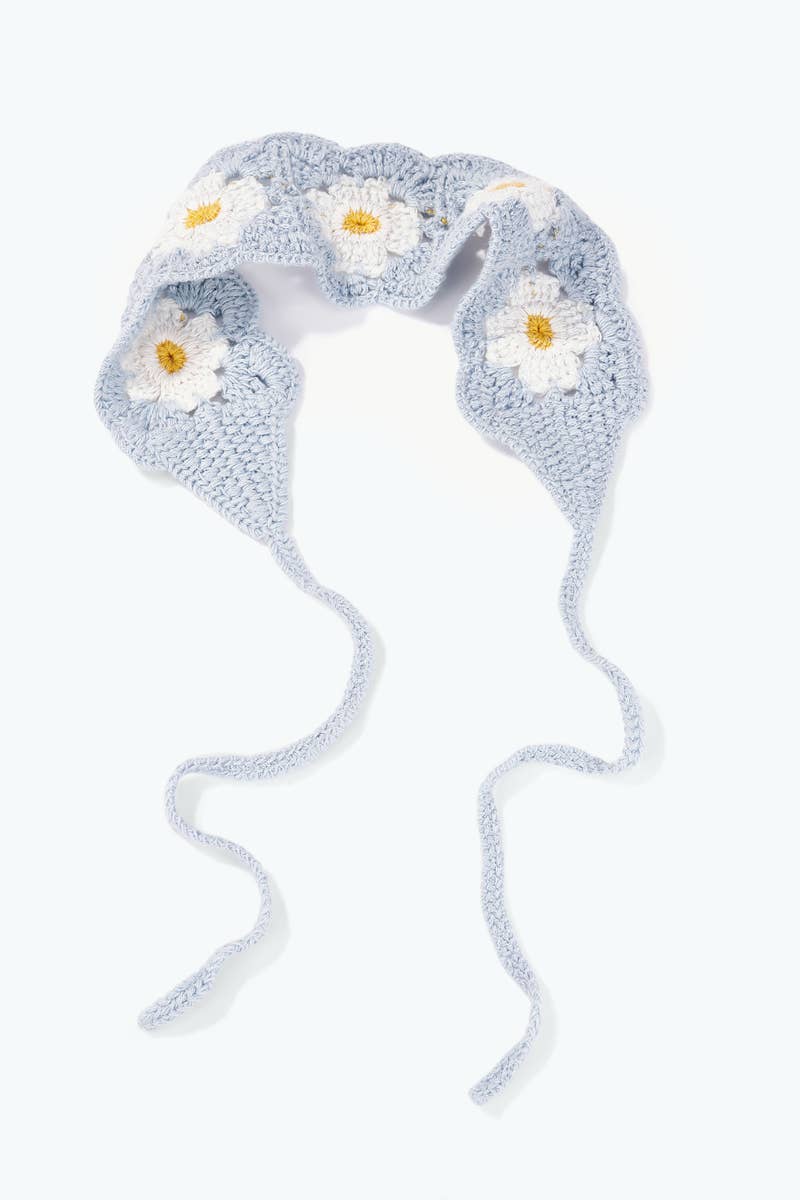 Crochet flower bandana ST316HS