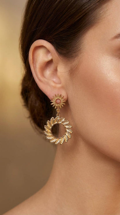 Boucles d'oreille en acier inoxydable 124RX281