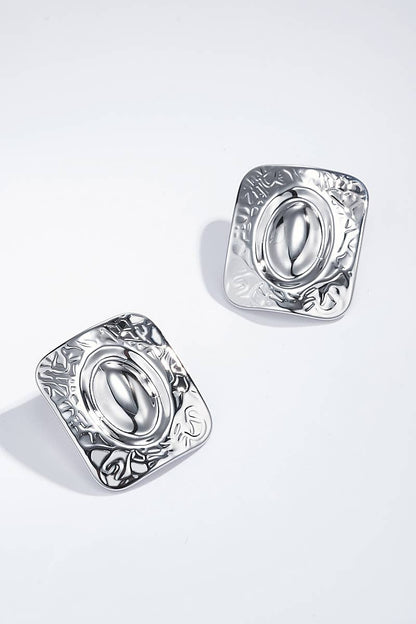 Boucles d'oreilles en acier inoxydable 124AQ251