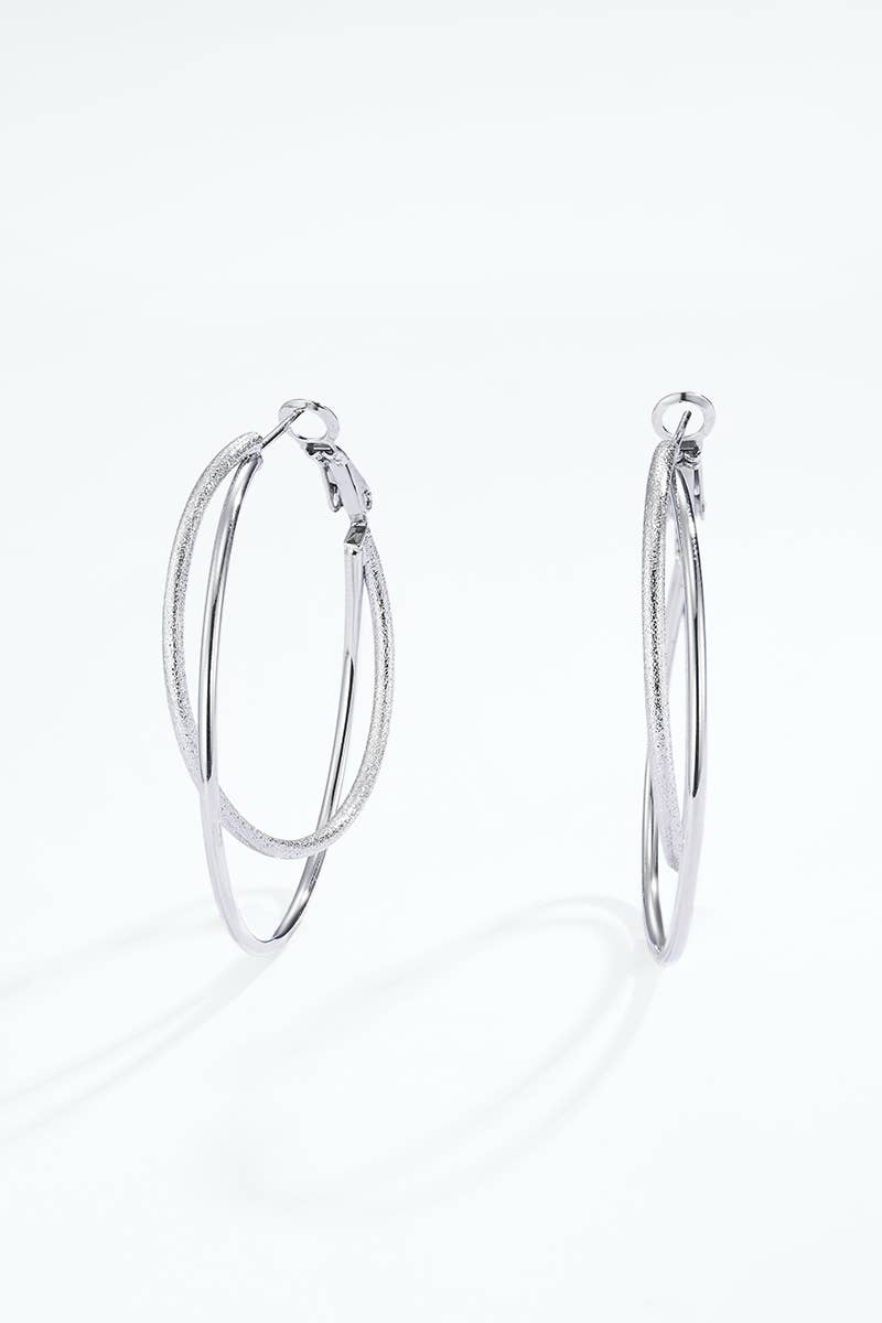 Stainless steel earrings 124AQ583
