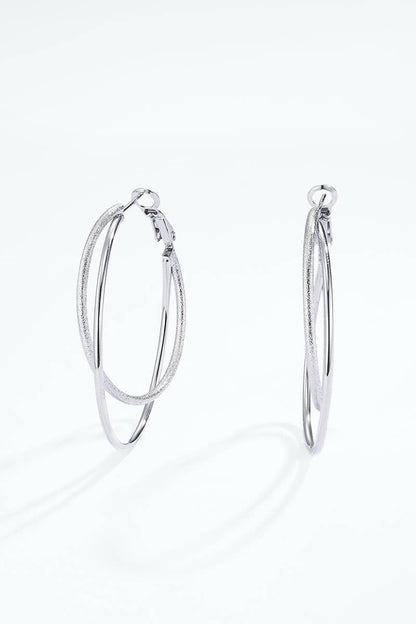 Stainless steel earrings 124AQ583