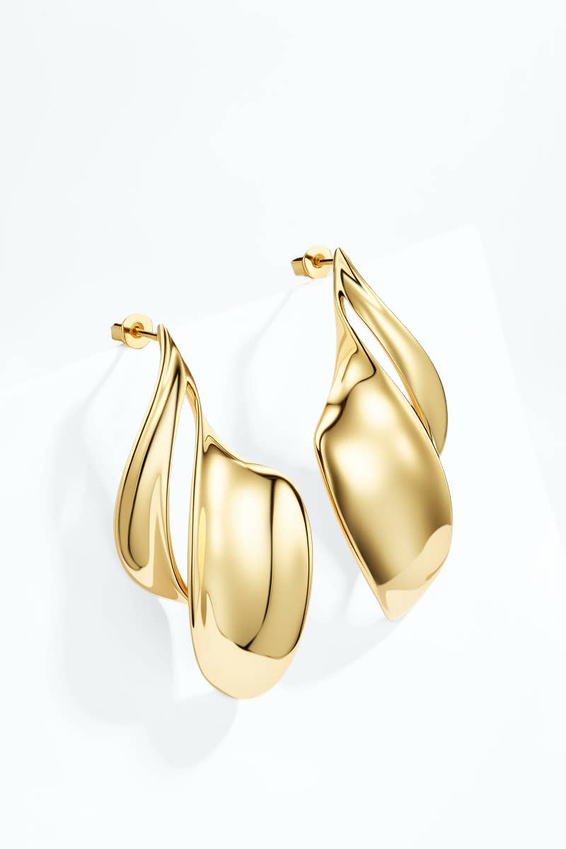 Boucles d'oreilles en acier inoxydable 124AQ723