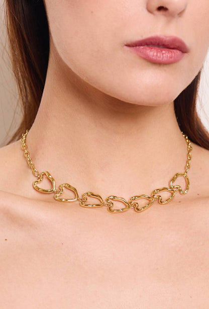 Stainless steel necklace 224AQ117