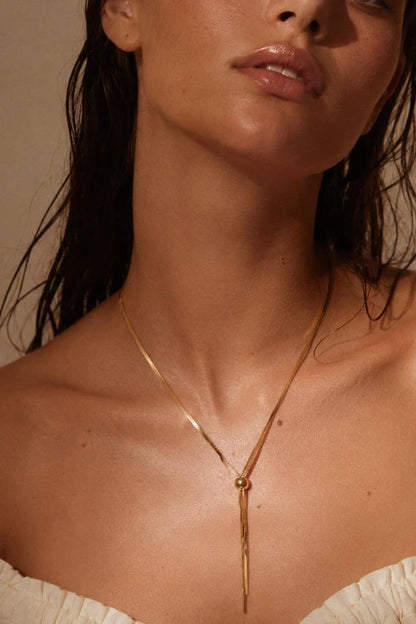 Stainless steel necklace 224AQ181