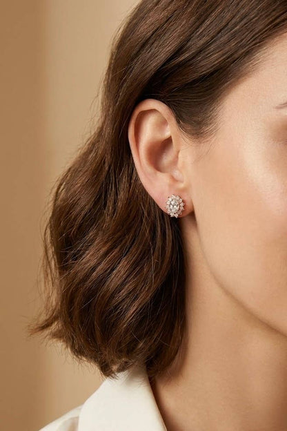 Boucles d'oreille en acier inoxydable 124AQ757