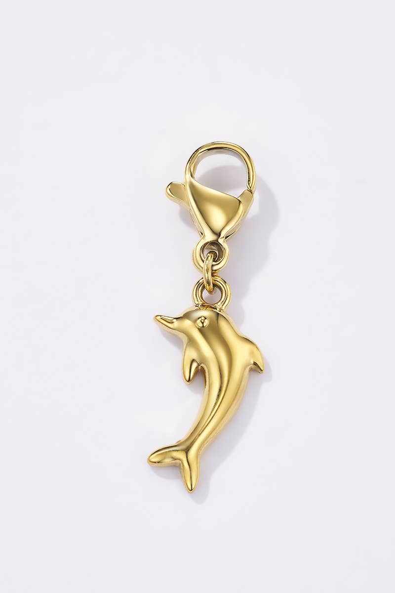 Stainless steel charm CHARM107AQ