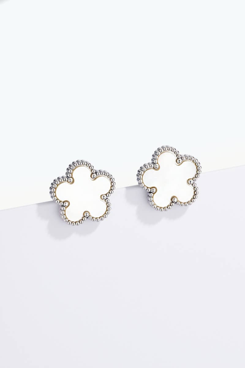 Boucles d'oreilles en acier inoxydable 124AQ001