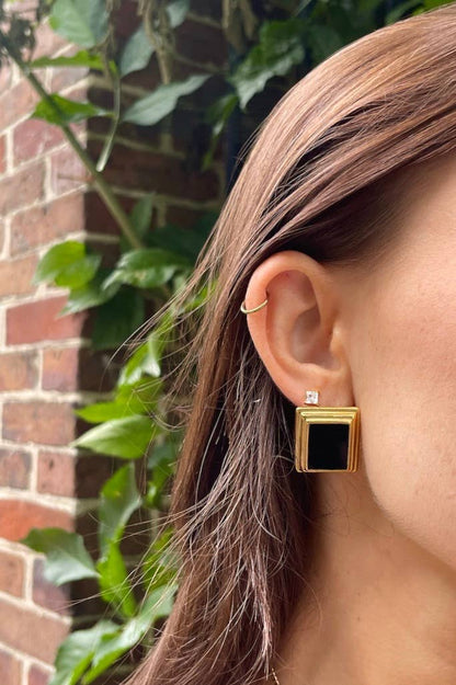 124CA40 stainless steel earrings
