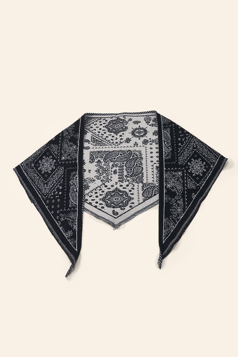 Bandana-style triangular scarf FL608DF