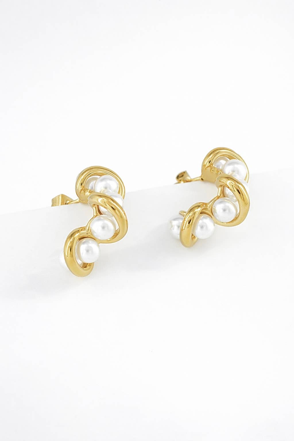 Boucles d'oreilles en acier inoxydable 124AQ247
