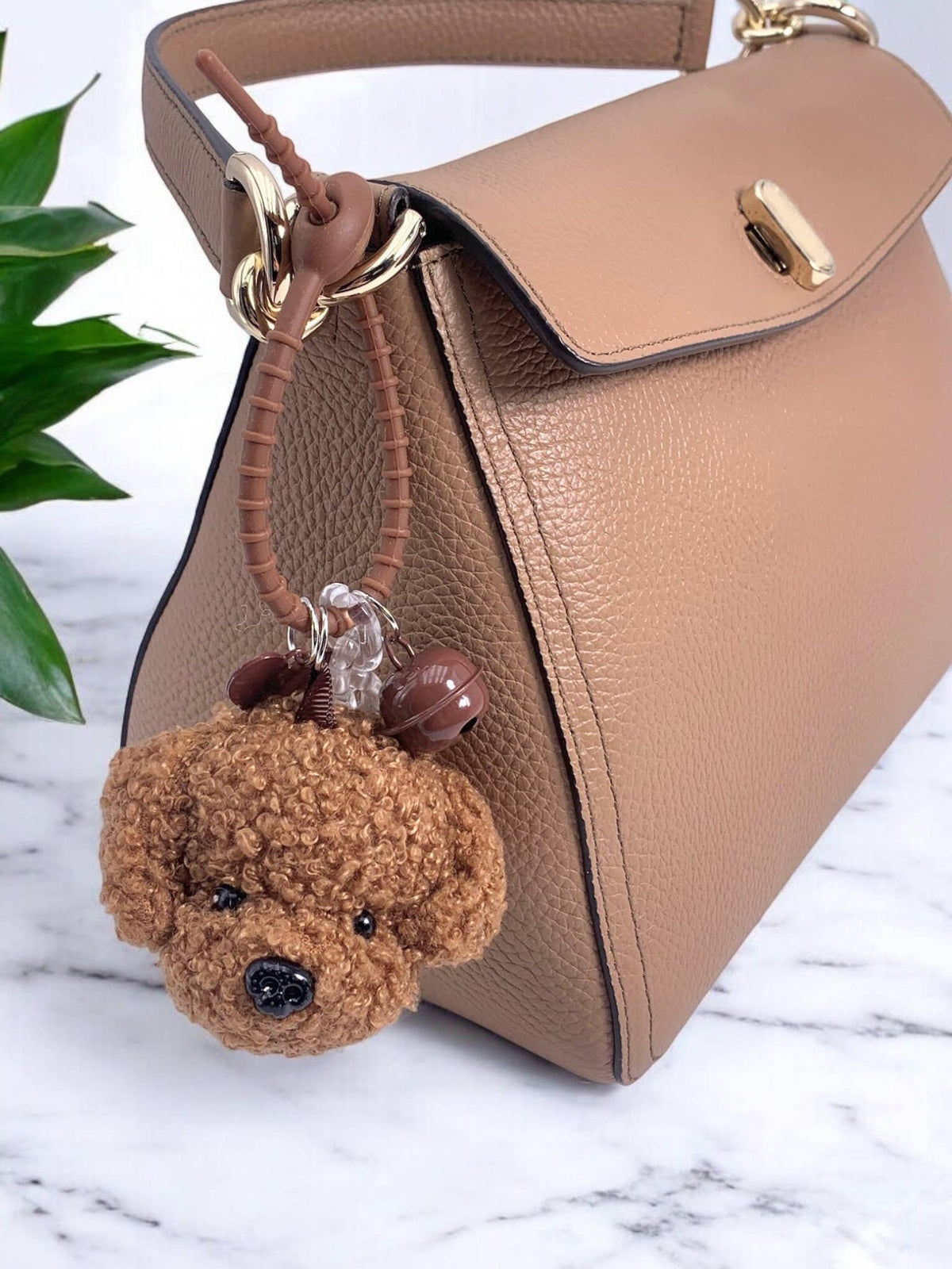 Grigri de sac et porte-clé chien avec clochette PC07