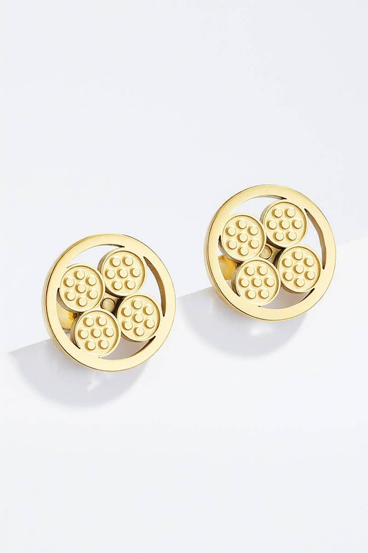 Boucles d'oreille en acier inoxydable 124RX142