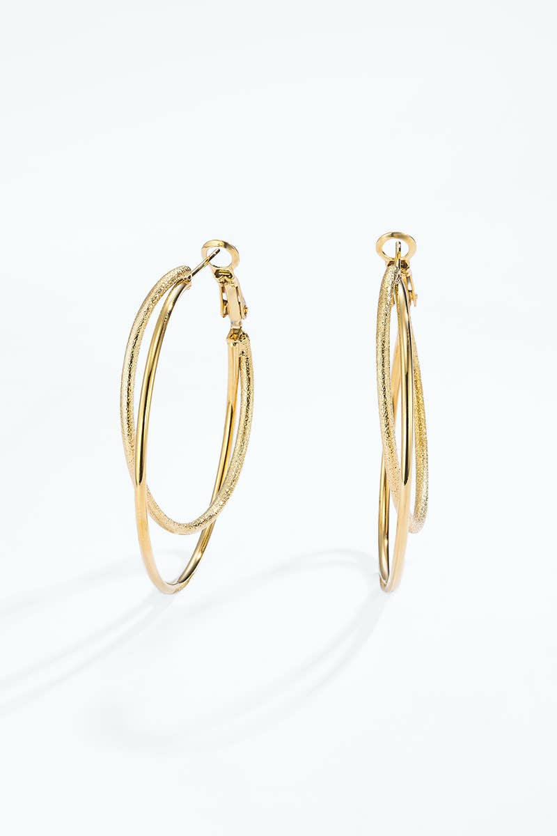 Stainless steel earrings 124AQ583