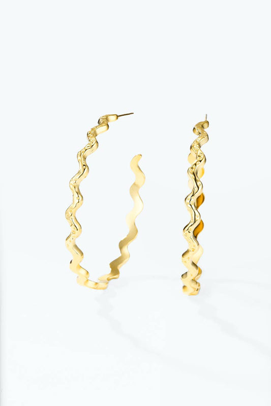 Boucles d'oreille en acier inoxydable 124AQ716