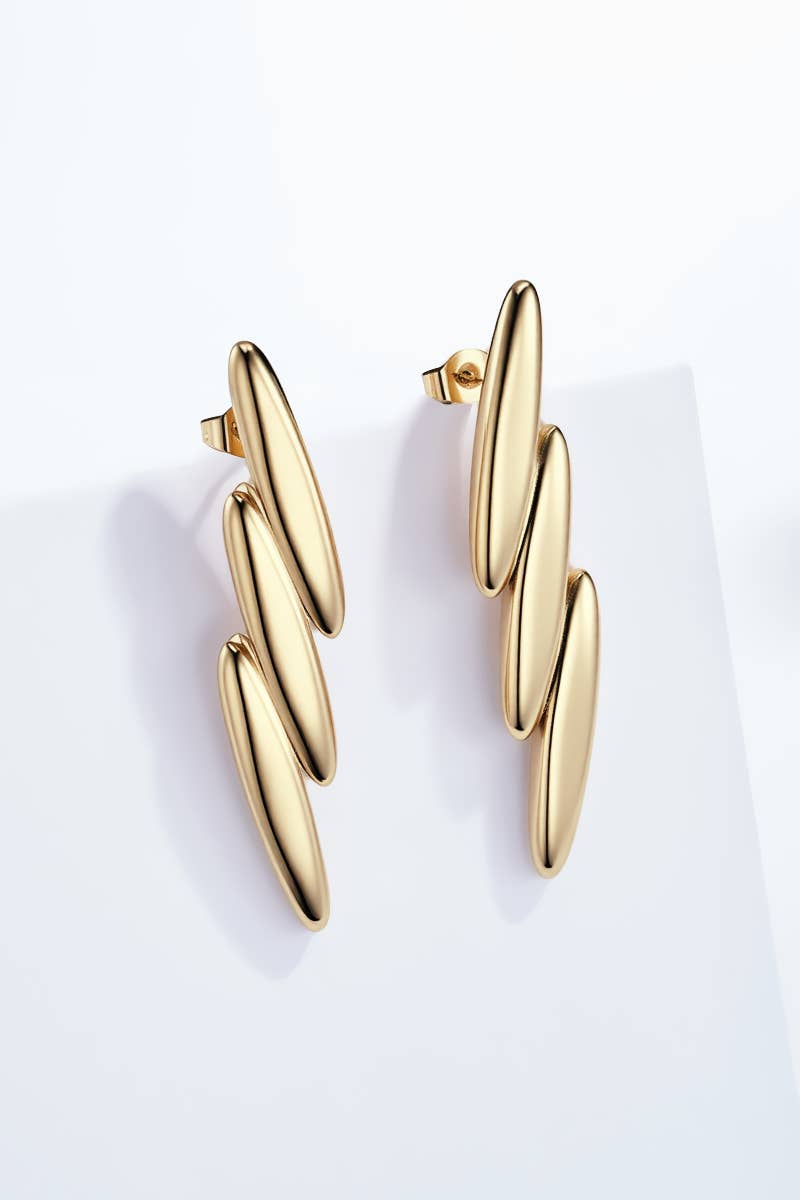 Stainless steel earrings 124RX115