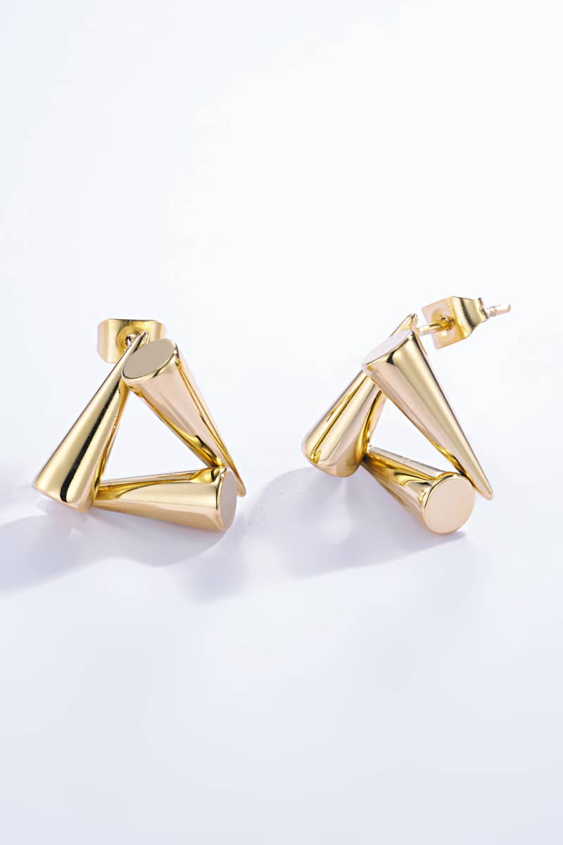 Stainless steel stud earrings 124AQ221