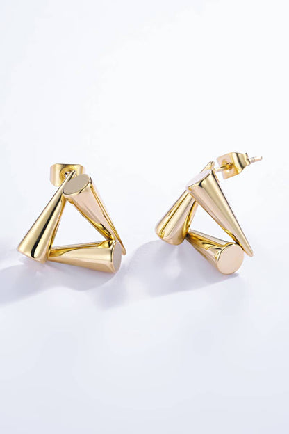 Stainless steel stud earrings 124AQ221