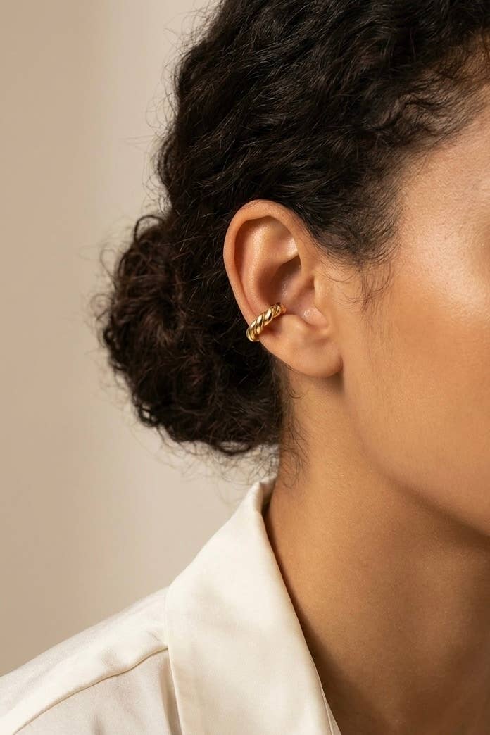 Stainless steel ear cuffs 124AQ782