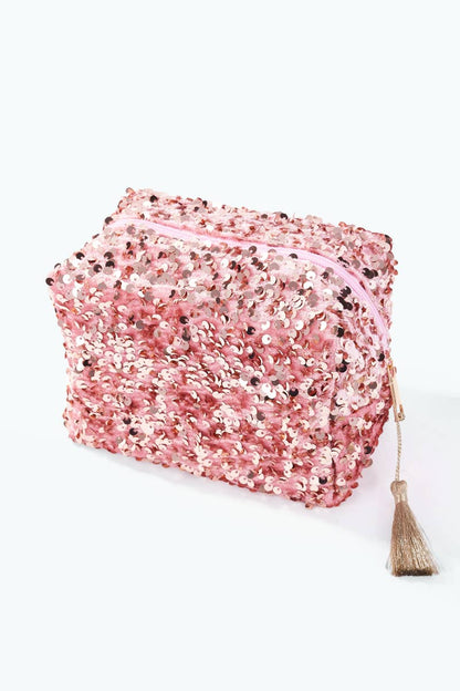CY45 sequin makeup bag