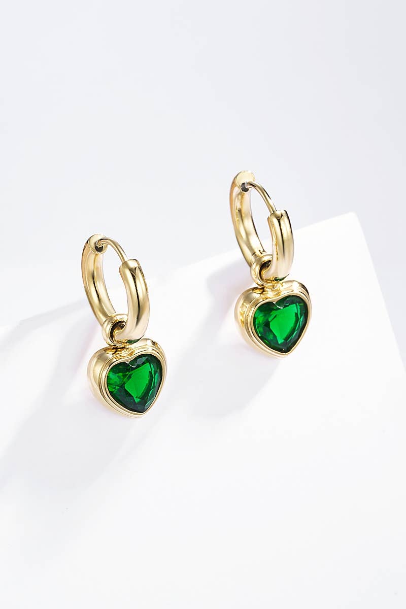 Boucles d'oreilles en acier inoxydable 124AQ241