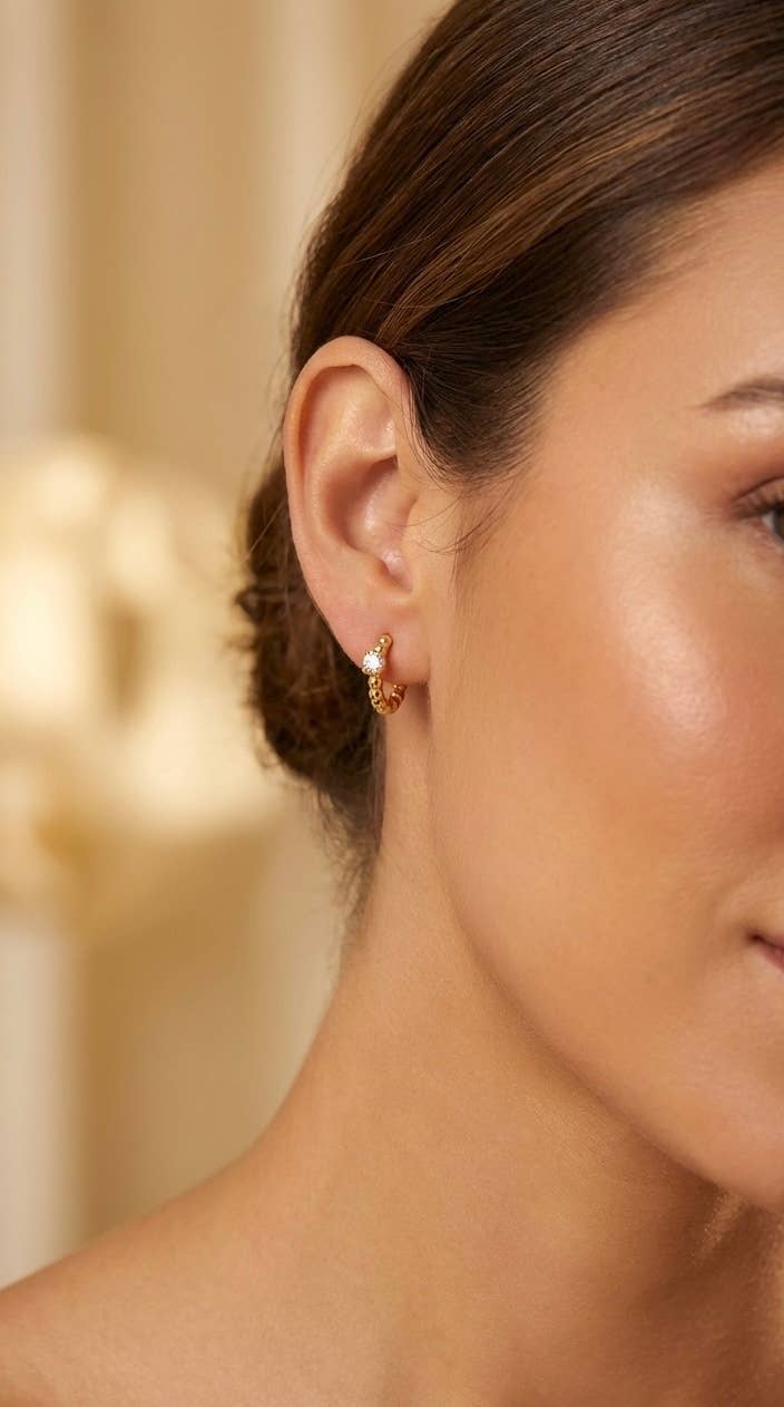 Stainless steel earrings 124AQ553