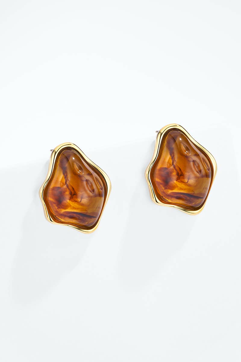 Stainless steel earrings 124AQ701
