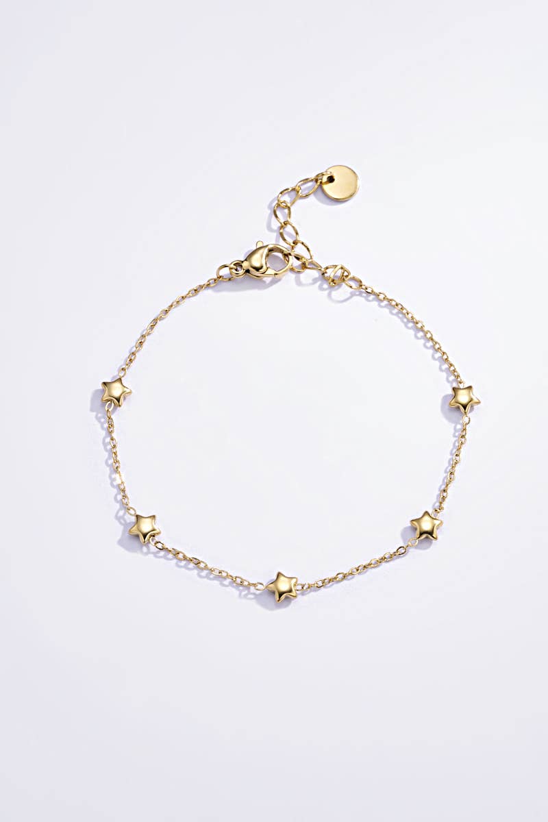 Bracelet étoiles en acier inoxydable 324AQ46