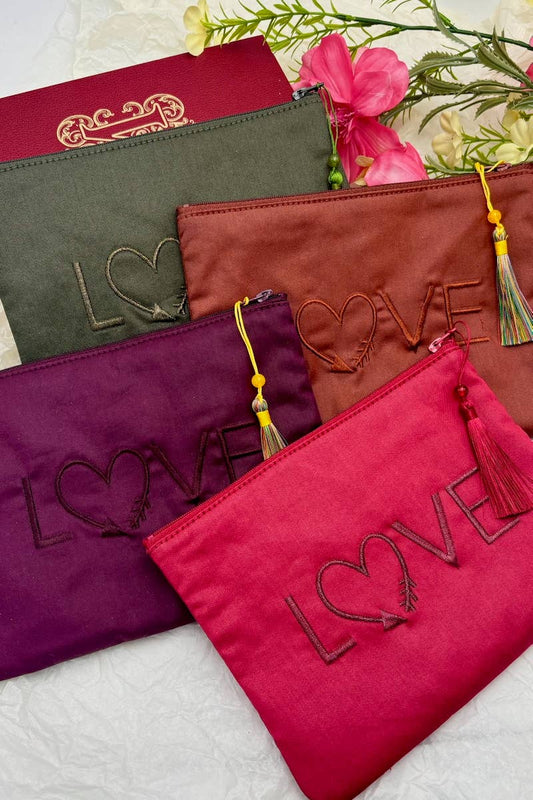 Trousse à maquillage en coton Love CY101DM
