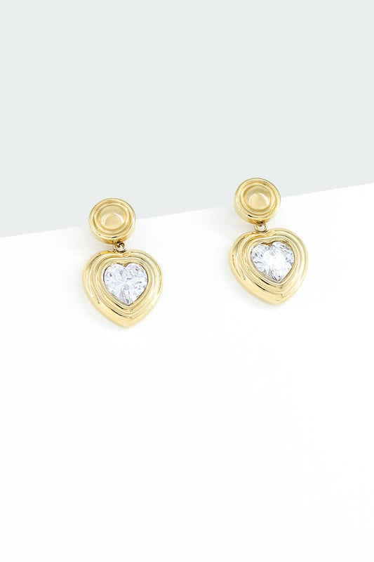 Boucles d'oreilles en acier inoxydable 124AQ282