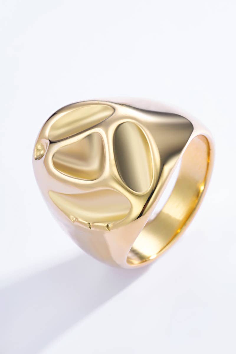 Bague texturé à taille en acier inoxydable 424AQ41