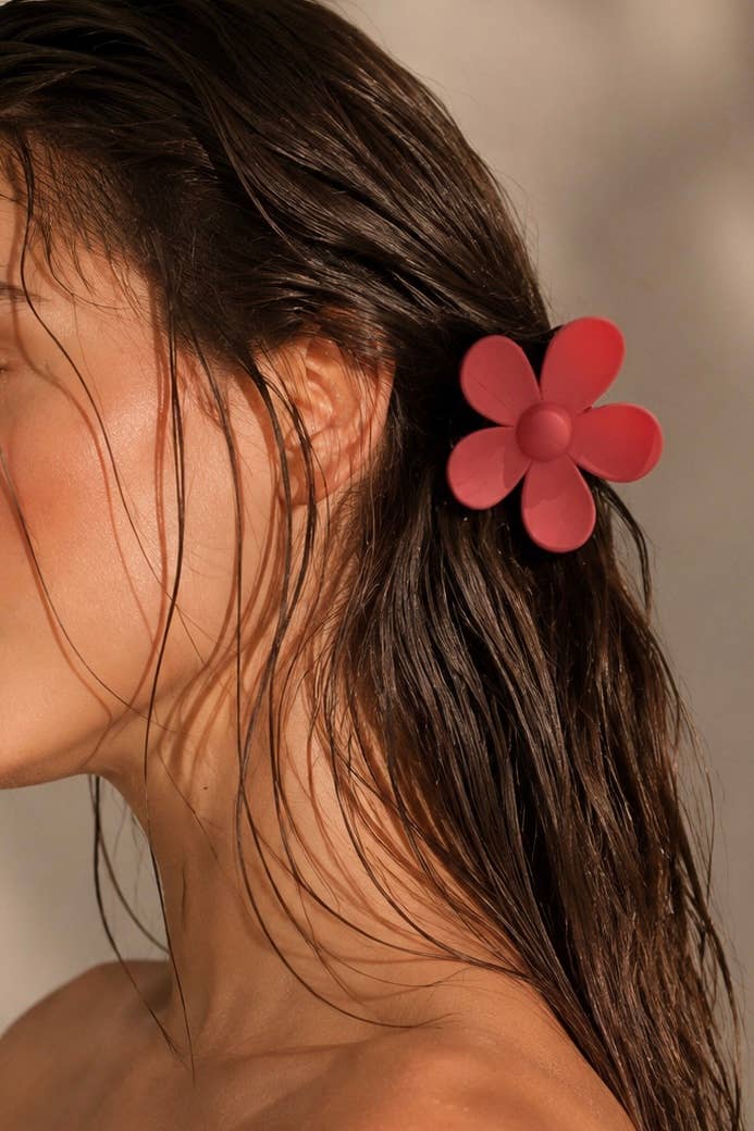 Pince à cheveux en forme de fleur YH19
