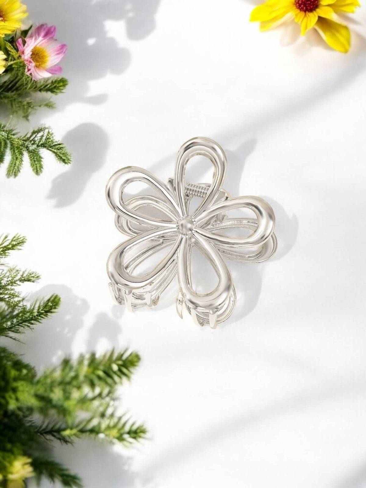 ZE15 flower-shaped hair clip