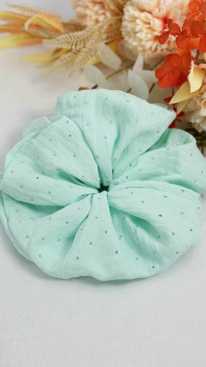 Glittery elastic scrunchie 20cm FQ50