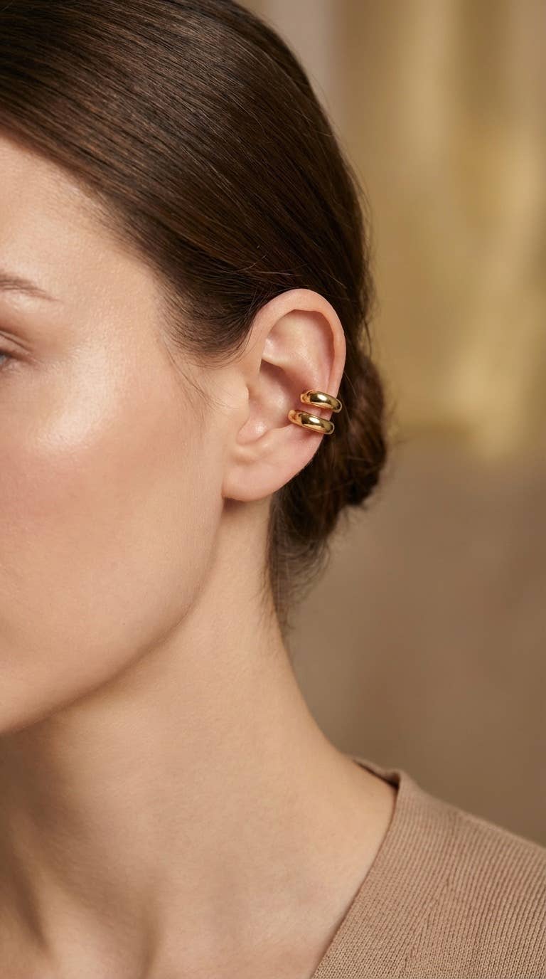 Stainless steel ear cuffs 124AQ535