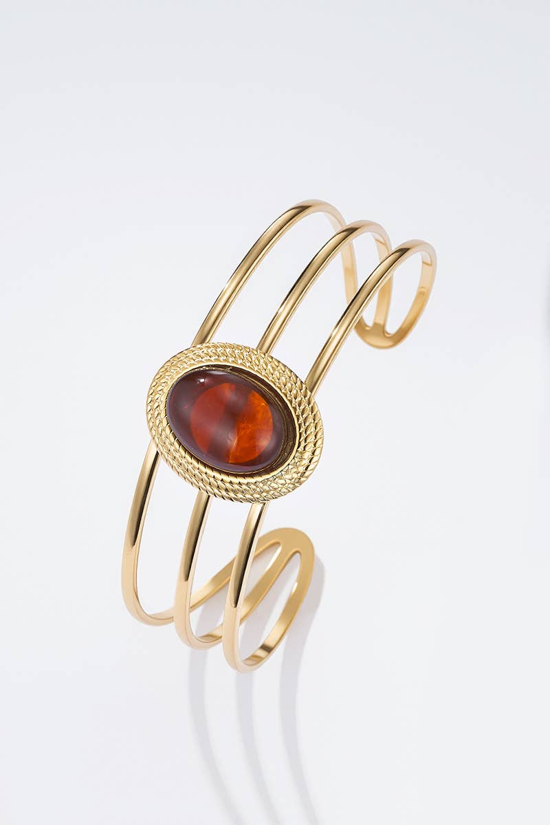 Stainless steel bangle bracelet 324RX154